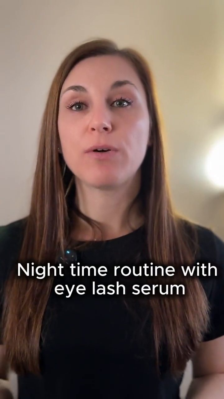 Katelyn trying a lash product in a lifestyle UGC video